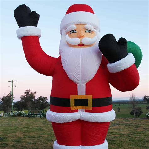 inflatable yard santa